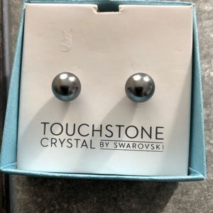 Touchstone by Swarovski Flipside Grey Earrings